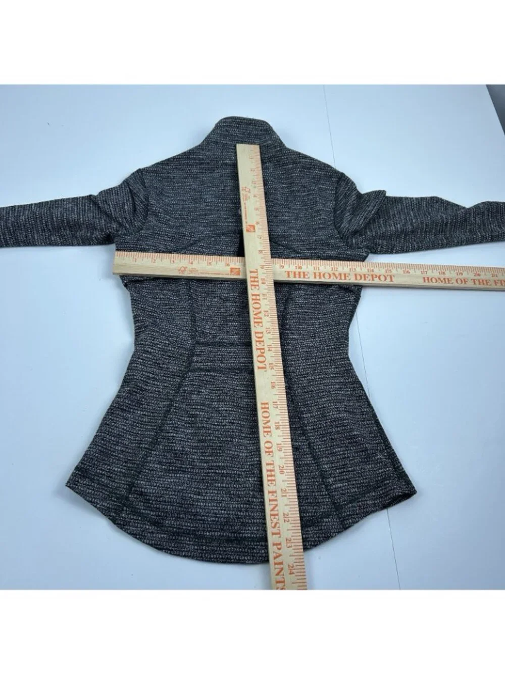 Lululemon Define Jacket Heathered Black White Full Zip Size 2 - Picture 9 of 9
